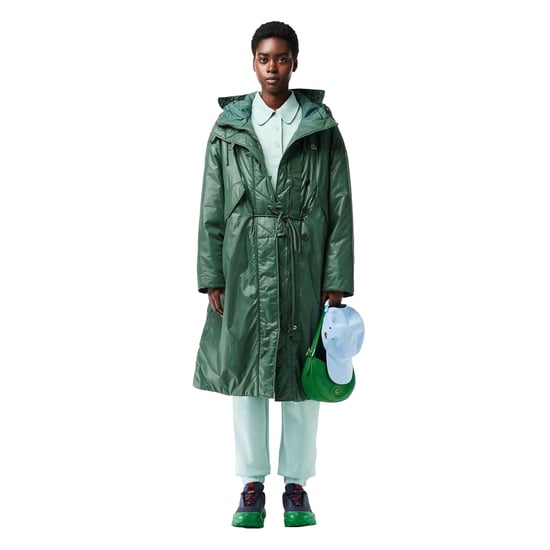 Lacoste - Jacke für Damen, Durchgehender Reißverschluss, wasserabweisend (Grün) - Image 3