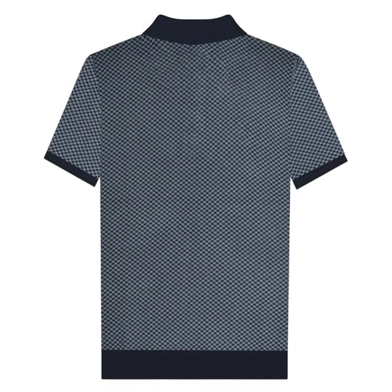 Lambretta - Poloshirt für Herren, mit kurzem Reißverschluss (Marine) - Image 2