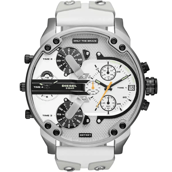 Diesel DZ7401 Mr. Daddy 2.0 57mm Herren Armbanduhr Weiß - Image 3