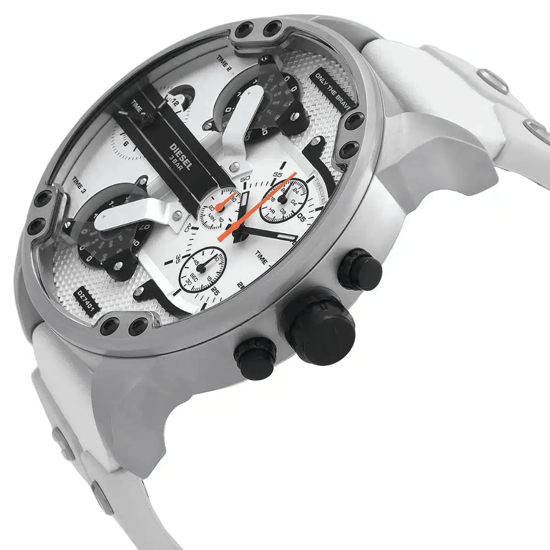 Diesel DZ7401 Mr. Daddy 2.0 57mm Herren Armbanduhr Weiß - Image 5