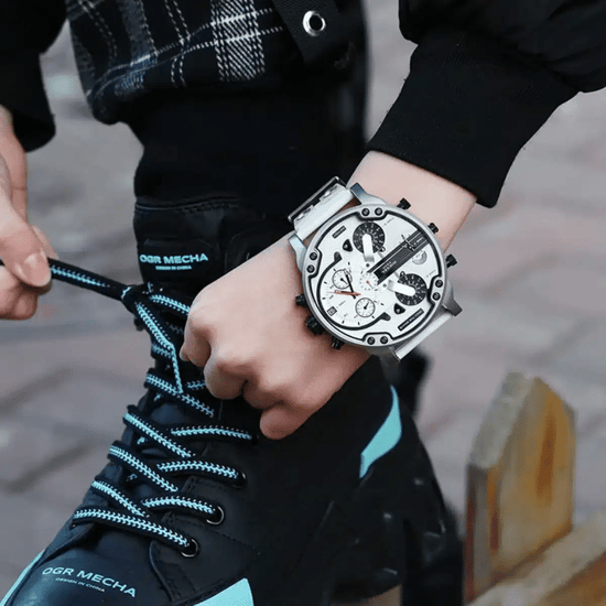 Diesel DZ7401 Mr. Daddy 2.0 57mm Herren Armbanduhr Weiß - Image 6