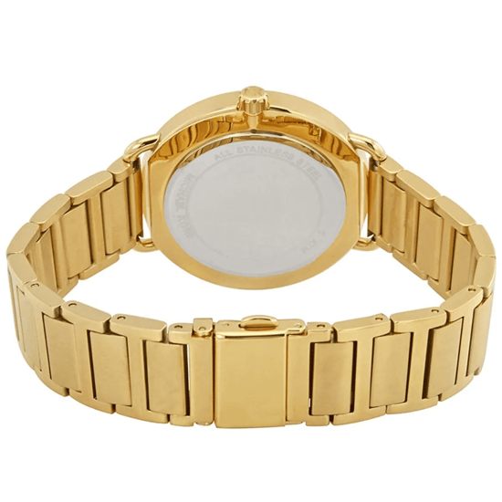 Michael Kors Portia MK3788 Damen 36,5 mm Gold Edelstahl Armbanduhr mit schwarzem Ziffernblatt - Image 2