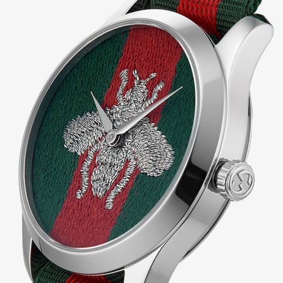 Gucci G-Timeless Bee Herrenuhr mit Stoffarmband - YA1264148 - Image 4