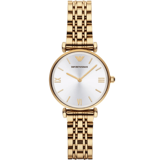 Emporio Armani AR1877 Gianni T-Bar 32 mm Gold-Ton Damenarmbanduhr - Image 1