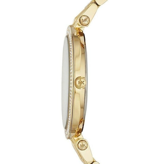 Michael Kors MK3219 Darci Gold Stahl Damenuhr mit Perlmutt-Zifferblatt - Image 3