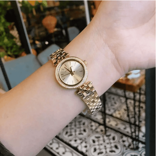Michael Kors MK3295 Mini Darci Uhr für Damen in Goldton - Image 5