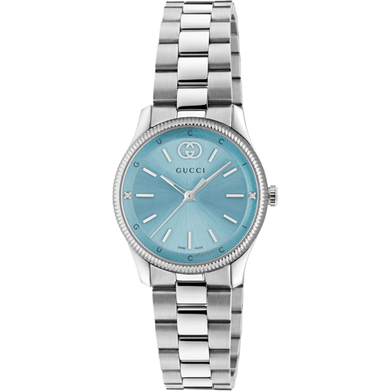 Gucci YA1265068 G-Timeless Damen 29 mm Blau Zifferblatt Edelstahl Uhr - Image 1