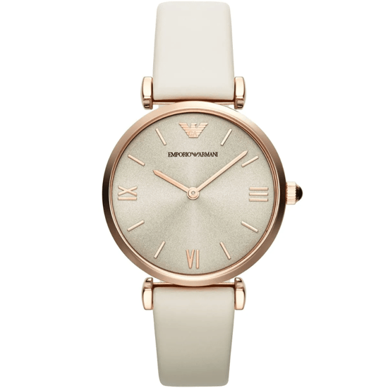 Emporio Armani AR1769 Gianni T-Bar 32 mm Beige Damenarmbanduhr - Image 1