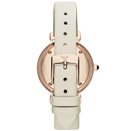 Emporio Armani AR1769 Gianni T-Bar 32 mm Beige Damenarmbanduhr - Image 2