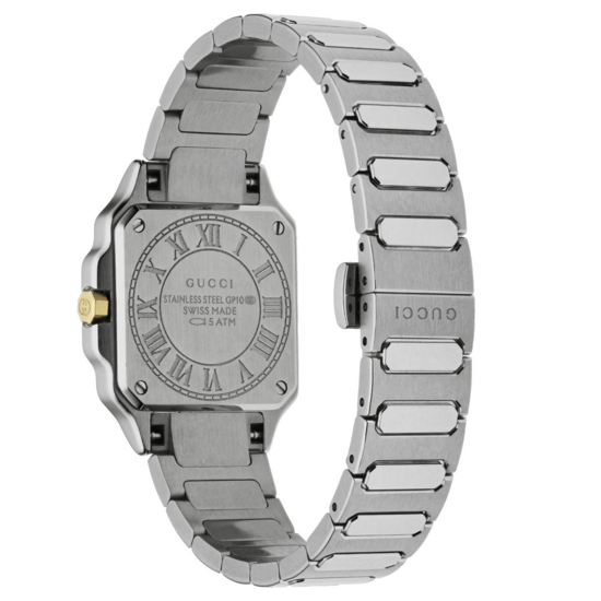 Gucci YA166503 G-Flat Damenarmbanduhr mit silbernem Ziffernblatt - Image 2