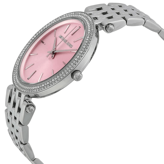 Michael Kors Darci MK3352 Damen Edelstahl-Uhr 39 mm mit pinkfarbenem Zifferblatt - Image 5