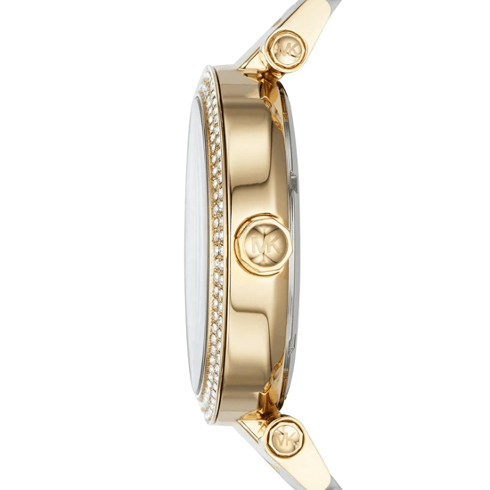 Michael Kors Parker MK6313 Weißes Zifferblatt 39 mm Damen Gold & Weiß Uhr - Image 5