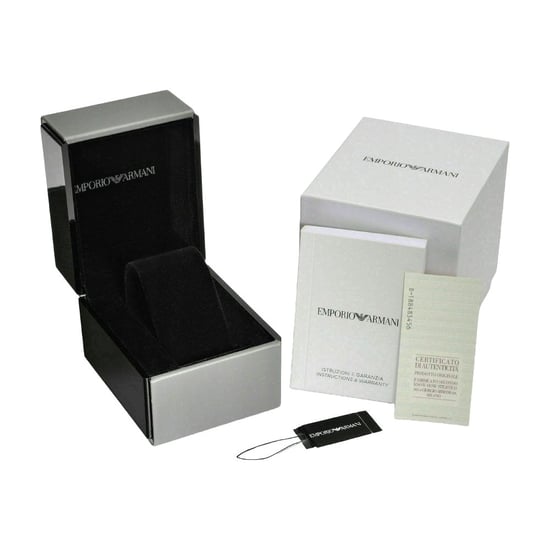 Emporio Armani AR11398 Herren Dreihand-Datum Uhr in Schwarz - Image 4
