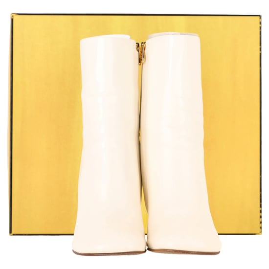 Fendi First Stiefeletten aus weißem Leder - Image 2