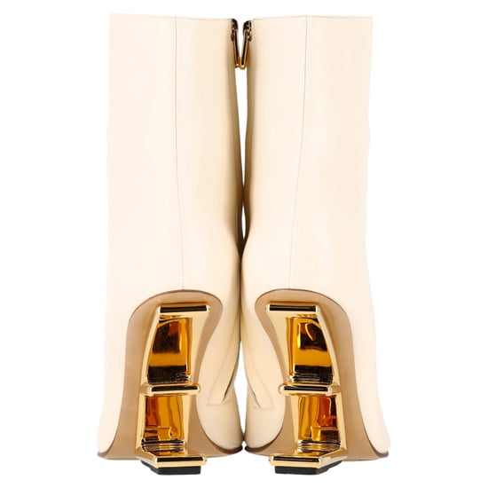 Fendi First Stiefeletten aus weißem Leder - Image 6
