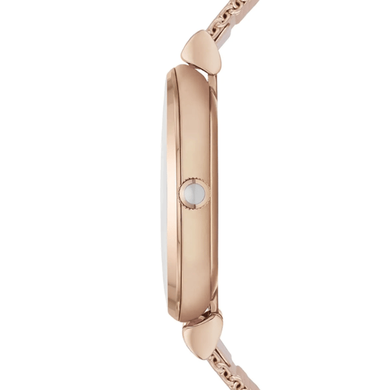Emporio Armani AR1956 Gianni T-Bar Damen Uhr in Roségold mit Mesh-Armband - Image 5