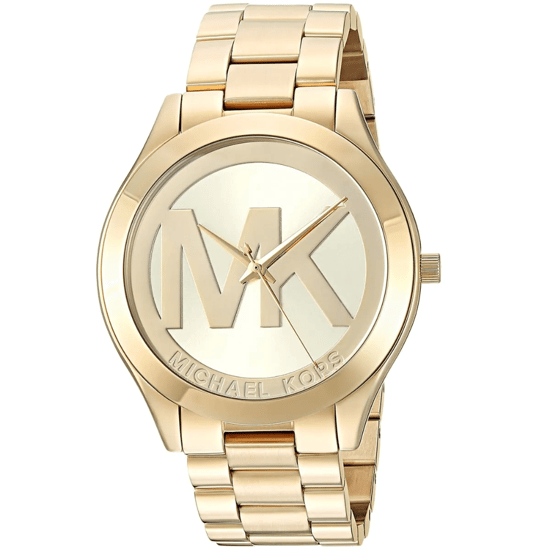 Michael Kors Runway XL MK5473 Damen Gold Edelstahl Uhr 45mm - Image 4