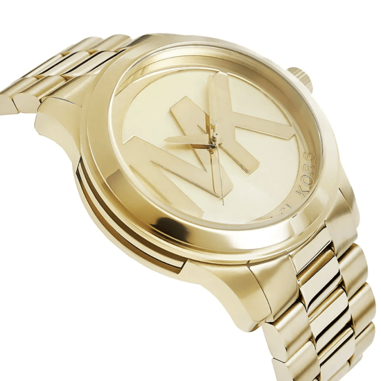 Michael Kors Runway XL MK5473 Damen Gold Edelstahl Uhr 45mm - Image 6