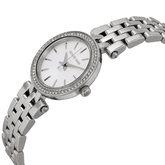 Michael Kors Petite Darci MK3294 Damen Armbanduhr aus Edelstahl Silber 26mm - Image 5