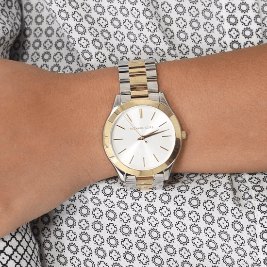 Michael Kors Runway MK3198 Zweifarbige 42 mm Damenuhr - Image 6