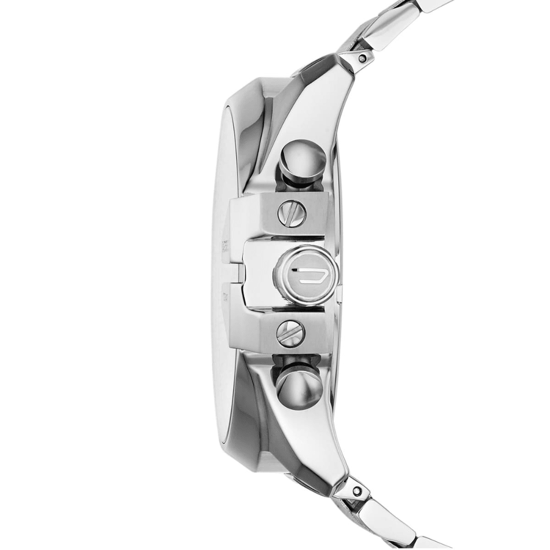 Diesel Mega Chief DZ4328 Chronograph 51mm Silber Edelstahl Herrenarmbanduhr - Image 4