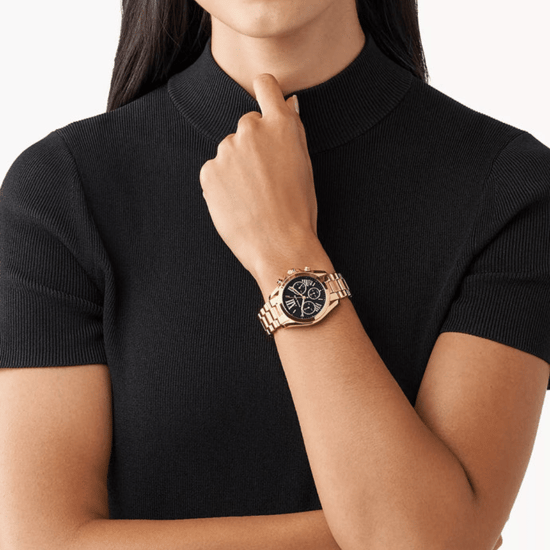 Michael Kors Bradshaw MK6959 36mm Gold Edelstahl Damenuhr Chronograph - Image 4