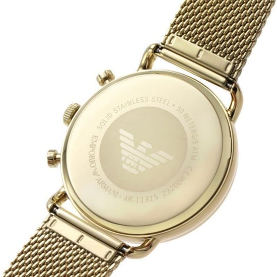 Emporio Armani AR11315 Herren Chronograph Uhr - Gold Edelstahl - Image 5