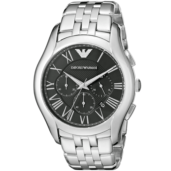 Emporio Armani AR1786 Herren Chronographuhr, Zifferblatt Schwarz, Silber Edelstahl - Image 3