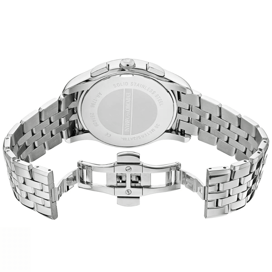 Emporio Armani AR1786 Herren Chronographuhr, Zifferblatt Schwarz, Silber Edelstahl - Image 5