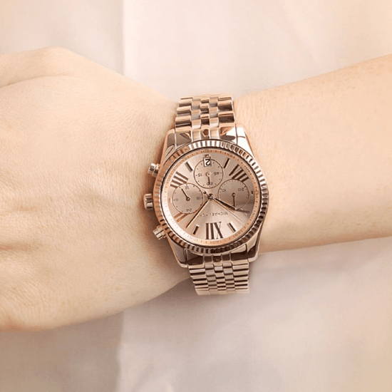 Michael Kors Lexington MK5569 Roségold Chronograph Damenuhr - Image 6