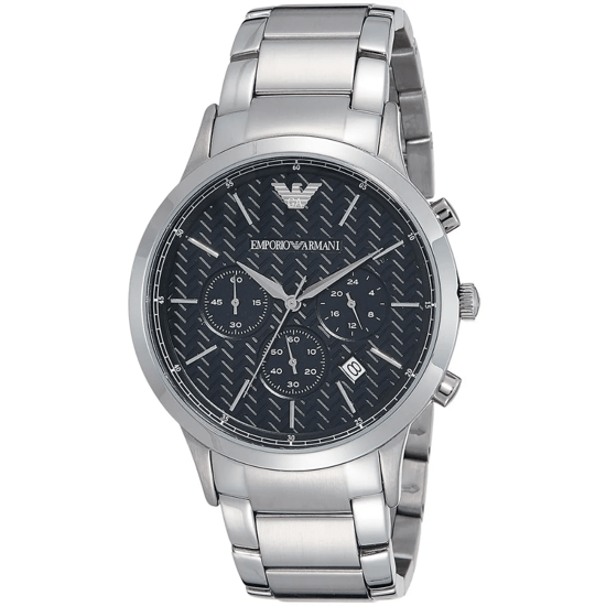 Emporio Armani Renato AR2486 Chronograph Herrenuhr 43 mm mit blauer Zifferblatt - Image 3