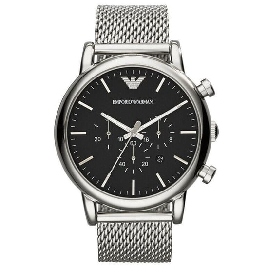 Emporio Armani AR1808 46mm Classic Chronograph Men's Stainless Steel Watch - Image 1