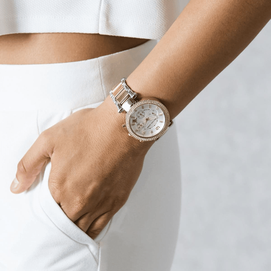 Michael Kors MK5626 Parker Damen Chronograph Uhr, Zweifarbig Edelstahl - Image 6