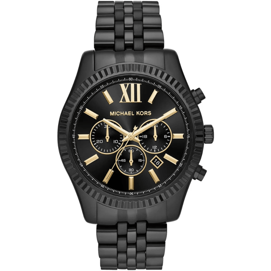 Michael Kors Lexington MK8603 Chronograph Herrenarmbanduhr mit schwarzem Zifferblatt - Image 1