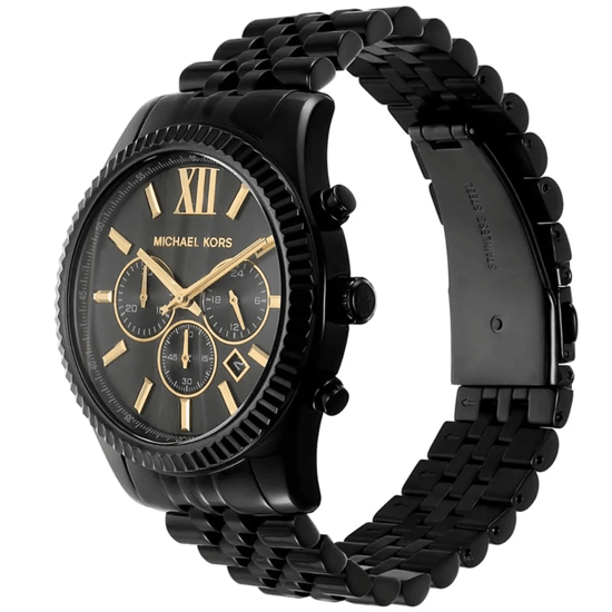 Michael Kors Lexington MK8603 Chronograph Herrenarmbanduhr mit schwarzem Zifferblatt - Image 3