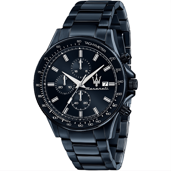 Maserati Sfida Chronograph Herrenuhr mit blauem Zifferblatt - Modell R8873640023 - Image 1