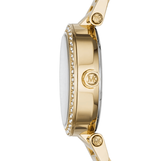Michael Kors MK6056 Parker Chronograph 33mm Gold Edelstahl Damenuhr - Image 6