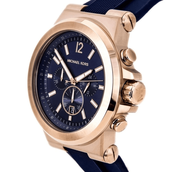 Michael Kors MK8295 Dylan Chronograph Marineblau Zifferblatt 49mm Herrenarmbanduhr - Image 5