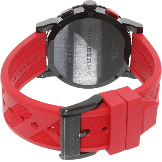 Burberry BU9805 Herren-Chronograph mit 42 mm rotem Armband - Image 3
