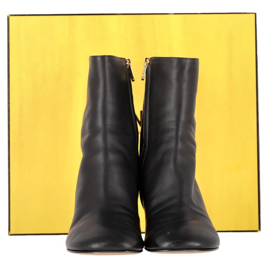 Fendi First Stiefeletten aus schwarzem Leder - Image 2
