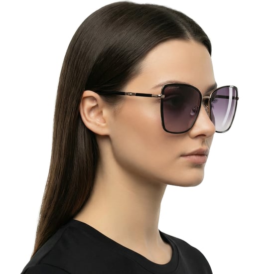 Damen Geometrische Quadratische Metallsonnenbrille LO167S - Image 4
