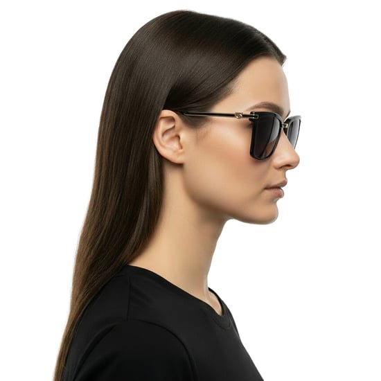 Damen Rechteckige Acetat Sonnenbrille SF2036S - Image 6