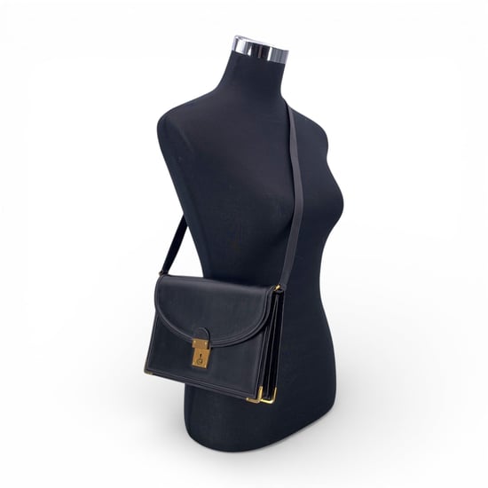 Gucci Vintage-Schultertasche aus Leder - Image 2