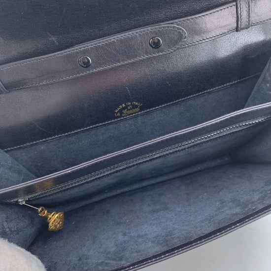 Gucci Vintage-Schultertasche aus Leder - Image 5
