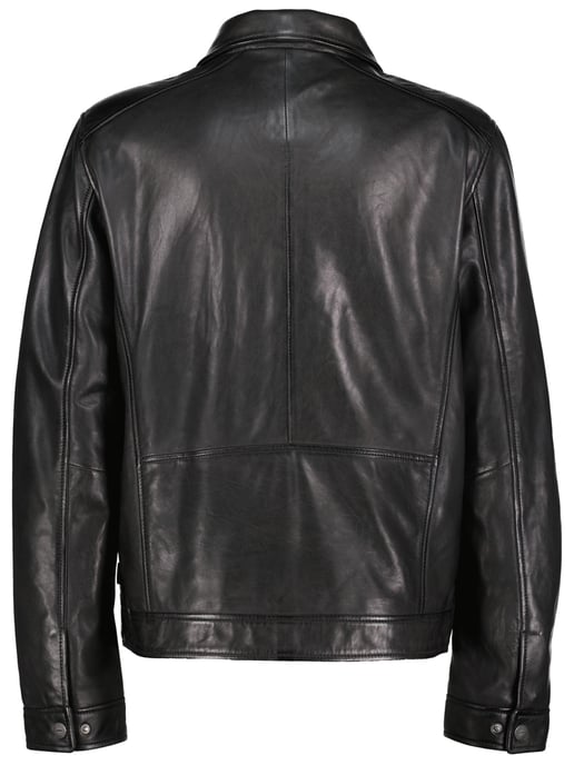 Oxford-Lederjacke - Schwarz - Image 2