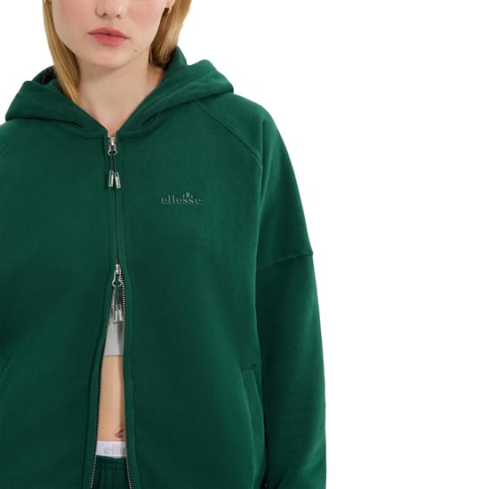 Ellesse - "Pianella" Hoodie mit durchgehendem Reißverschluss für Damen (Dunkelgrün) - Image 3