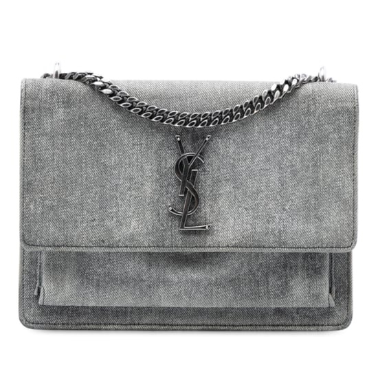 Gebrauchte mittelgroße Denim Monogram Sunset Umhängetasche - Image 1