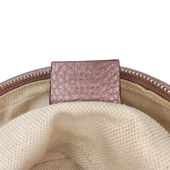 Gebrauchte Mini Metallic Prägung Kalbsleder Soho Ketten-Umhängetasche - Image 6