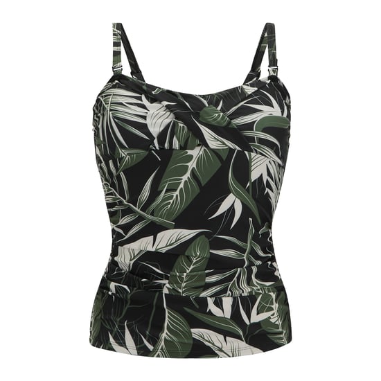 Regatta - "Aceana III" Tankini-Oberteil für Damen (Grün/Weiß/Schwarz) - Image 1