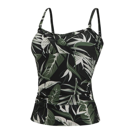 Regatta - "Aceana III" Tankini-Oberteil für Damen (Grün/Weiß/Schwarz) - Image 3